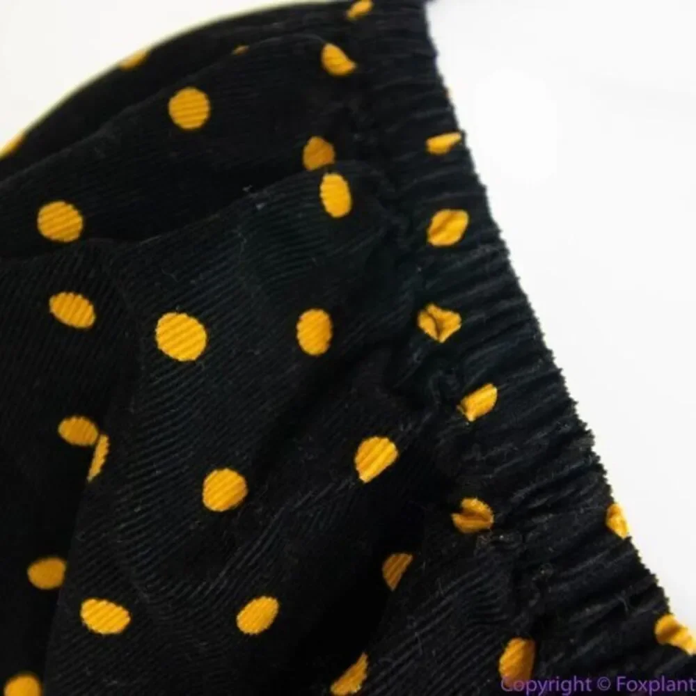 NEW Madewell Corduroy‎ Puff-Sleeve Wrap Top in Oval Dot, XS